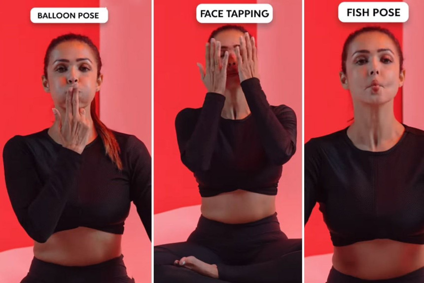 Face Yoga for GLOWING SKIN - Balloon Pose