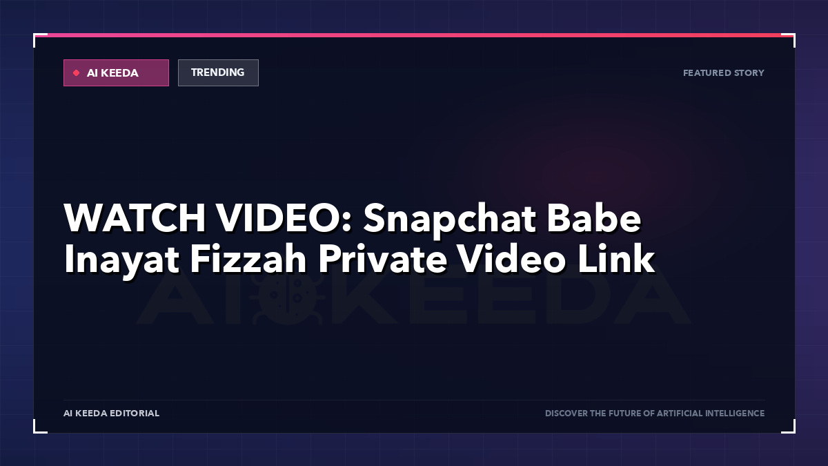 WATCH VIDEO: Snapchat Babe Inayat Fizzah Private Video Link